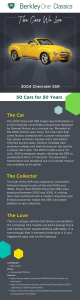 An infographic describing the Chevrolet SSR and the reasons we love it.